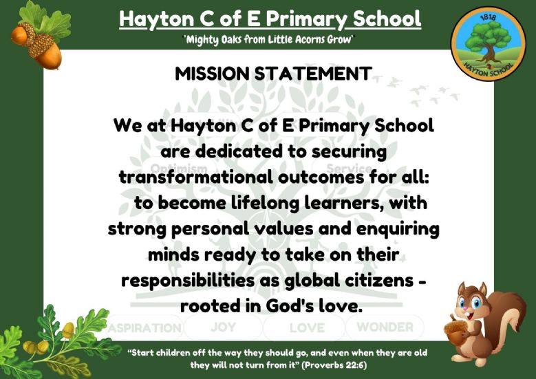 Hayton School Mission Statement