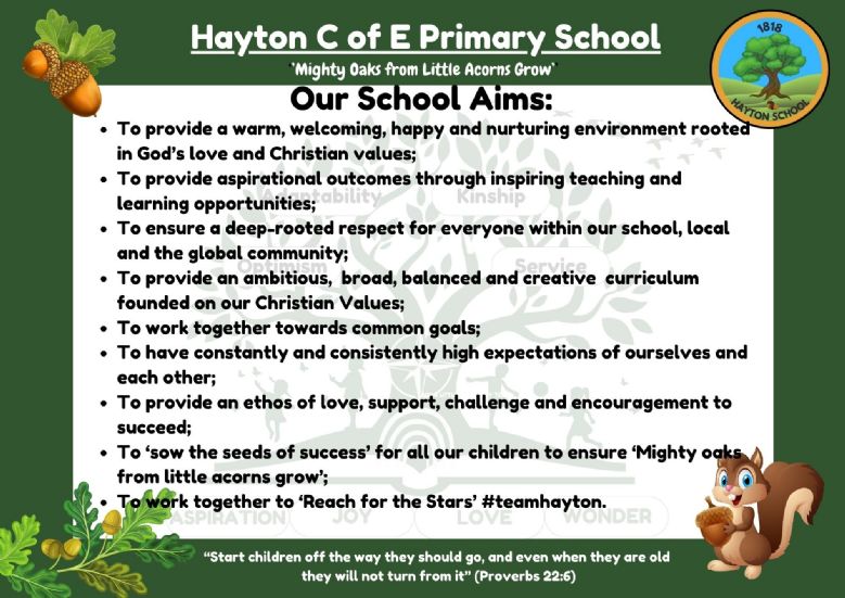 Hayton School Aims